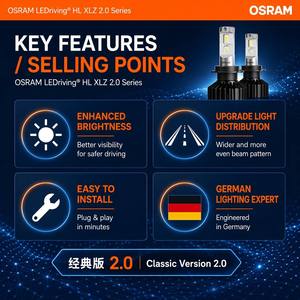 <span class=keywords><strong>Ampoule</strong></span> de phare LED <span class=keywords><strong>OSRAM</strong></span> LEDriving HL XLZ Classic 3.0 HIR2 9012, 6000K blanc froid, Plug and Play, installation facile, phare de <span class=keywords><strong>voiture</strong></span> - Product Image 2
