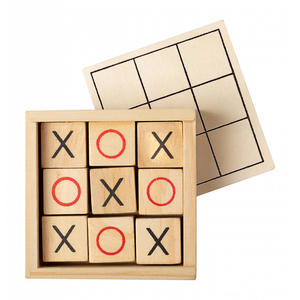 Jeu de Tic-Tac-Toe en Bois d'Acacia Premium, Moderne, Durable, Fait Main, Impression Personnalisée, Idéal pour les Voyages, Jeu de Société pour 2 Joueurs - Product Image 6