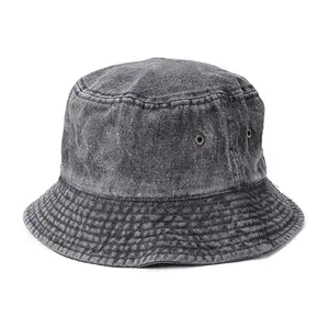 המובילים הנמכרים ביותר 2024 כובע דלי תוצרת כותנה מותאם אישית אופנה חדשה כובעי חוף עם לוגו מותאם אישית משלך