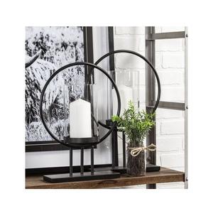 Bougeoir en fer fait à la main avec design géométrique Lanterne en métal de meilleure qualité pour la décoration intérieure Vente en gros Support de mariage de Noël - Product Image 5