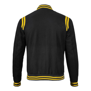 Custom Logo Print <b>Vintage</b> <b>Bomber</b> <b>Jacket</b> with Stand Collar and Front Logo Canvas Fabric for Men Unisex - Product Image 4