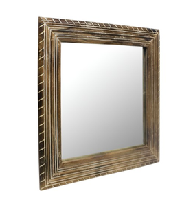 Espejo de marco de madera de lujo para Hotel, sala de estar, pared del dormitorio, estilo de escritorio - Product Image 4