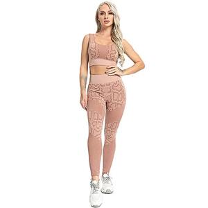 Combinaison de fitness personnalisée combinaison dos croisé combinaison de yoga dos nu entraînement vêtements de yoga ensembles pour femmes - Product Image 4