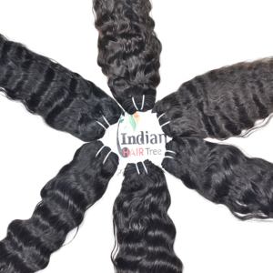 Wholesale Price Indian Human <b>Hair</b> Bundles <b>Curly</b> Kinky Virgin Cuticle Aligned Black Color Naturally Raw Single Drawn <b>Extensions</b> - Product Image 2