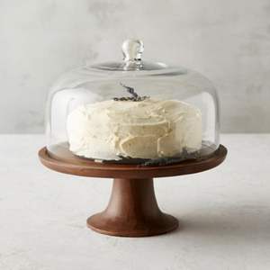 Support à gâteau en bois naturel fait à la main, support à dessert en bois rustique, finition bois de qualité supérieure, pour mariage et décoration intérieure par Quality Enterprises - Product Image 1