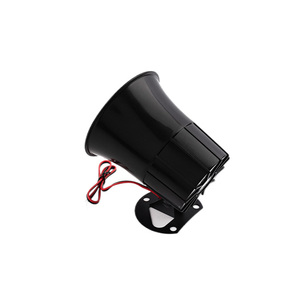 Direct vanuit de fabriek 12V elektrische brandstrobe sirene luide auto motorfiets claxon met bedrade brandalarm <span class=keywords><strong>speaker</strong></span> waarschuwing (ES-626) - Product Image 3