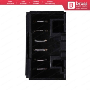 Interrupteur de vitre électrique BDP114, 6 broches, noir, porte avant/gauche, 98809718 - Product Image 3