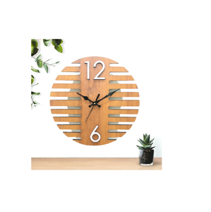 Home <b>Decor</b> Classic Cheap Wooden MDF Decorative Wall Clocks <b>Retro</b> American Style for Farmhouse Living Room Decoration - Product Image 2