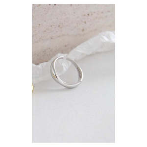 Anelli di Moda in Argento Sterling S925 da Venditore USA, Forma Irregolare con Scatola, Regalo Perfetto per Natale - F05 - Product Image 2