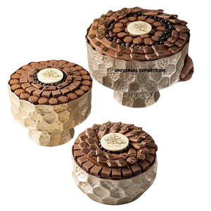 Bol à chocolat en acier inoxydable, écologique, de forme ronde, fait main, design élégant, classique, raffiné, pour mariage - Product Image 3