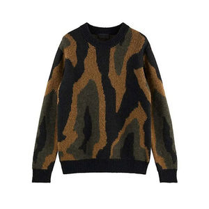 Pull-over personnalisé de qualité supérieure, chaud pour l'automne, pour homme, en cachemire 100%, tricot jacquard, respirant, confortable, directement de l'usine - Product Image 3