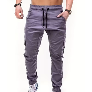 กางเกงจ็อกเกอร์ออกกำลังกายสำหรับผู้ชาย ยืดหยุ่น แห้งเร็ว ไซส์ใหญ่ สไตล์คาร์โก้ รับสกรีนโลโก้ตามสั่ง ขายดี - Product Image 1