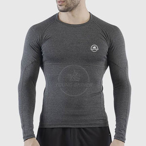 เสื้อยืดออกกำลังกายแห้งเร็วสำหรับผู้ชาย เสื้อผ้าสำหรับออกกำลังกาย เสื้อผ้าฝึกซ้อม พิมพ์ลาย ทรงหลวม ผ้าฝ้าย 100% เสื้อคอมเพรสชั่นผู้ชาย - Product Image 4