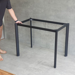 Cadre de table ovale minimaliste en acier pour table de 100x60cm, revêtement poudré HCOC001 - Product Image 6