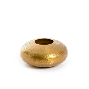 แจกันโลหะสีทองสำหรับตกแต่งบ้านโรงแรมร้านอาหารปาร์ตี้วิลล่าคุณภาพสูงจำนวนมากมีเอกลักษณ์ - Product Image 1