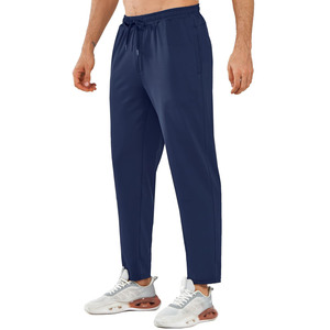 Vente en gros de pantalons pour hommes en tricot de luxe personnalisés pantalons de survêtement en coton avec poche zippée pantalons baggy lourds pour hommes - Product Image 1