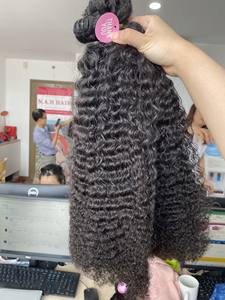 Vente en gros paquets de cheveux bouclés crépus extensions de tissage de cheveux humains vierges vietnamiens cheveux humains bruts - Product Image 3