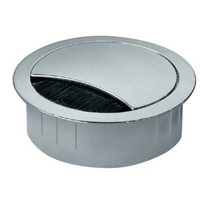 Passage de câble EXIT R Zamak aspect acier inoxydable entrée 60 mm Accessoire de gestion de câbles BMB - Product Image 1