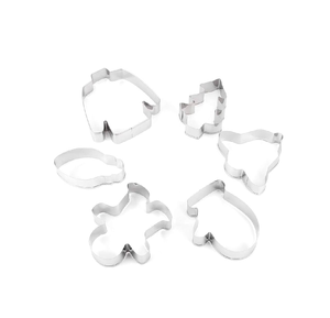 3pcs Baking Tools <b>Christmas</b> Tree Hat Star Shape <b>Cookies</b> Molds Stainless Steel <b>Cookie</b> <b>Cutter</b> Set Customized Color - Product Image 2