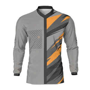 Team Racing Jersey for Men Motocross Style Breathable Long Sleeve <b>Shirt</b> Custom Logo Factory Direct Bulk Wholesale - Product Image 1