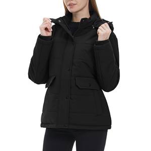 แจ็กเก็ตทรงพองสำหรับผู้หญิง, เสื้อโค้ทขนแกะให้ความอบอุ่นกันลมตัวสั้นขนาดใหญ่กันลมกันน้ำ - Product Image 6