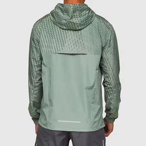 Custom DTG impresión poliéster al aire libre impermeable sublimación chaqueta cortavientos chaqueta de chándal para los hombres - Product Image 2