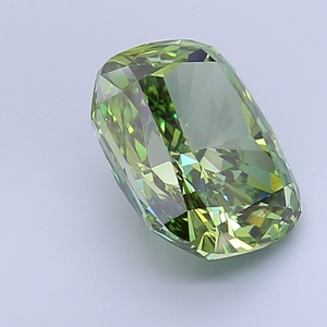 ประสบการณ์หรูหราด้วยเบาะคุณภาพสูง4.04ct แฟนซีสีเขียวสดใส VVS1การรับรองของห้องปฏิบัติการ CVD เพชรที่ปลูก - Product Image 2