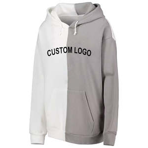 Sweat à capuche brodé personnalisé en coton épais avec poche à cordon Sweat-shirt chaud unisexe pour la saison d'automne - Product Image 1