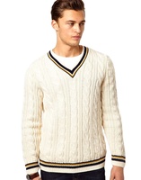 Pull-over en acrylique tricoté pour homme, design unique, doux, respirant, haute qualité, logo personnalisé, anti-boulochage, 320g, hiver
