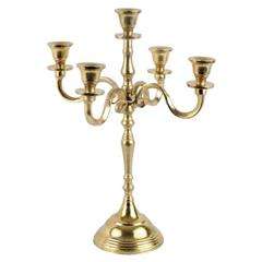 OMKAAR Chandelier de mariage fait à la main en argent à 9 lumières, support en métal et aluminium à 2 niveaux, décoration de bougie élégante, modèle spécial 4577 - Product Image 5