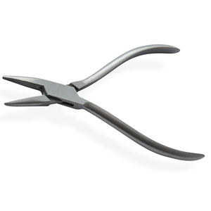 Alicates de punta plana para contornear Goslee, alicates para doblar Alambre de ortodoncia Dental de acero inoxidable de alta calidad con mandíbula dentada y lisa de 14cm - Product Image 4