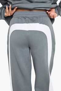 Pantalones de chándal grises de calidad superior para mujer, pantalones de chándal de algodón 100% para mujer - Product Image 4