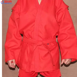 เครื่องแบบ Sambo ชุดคอตตอน100% สำหรับมืออาชีพเครื่องแบบศิลปะการต่อสู้โลโก้ตามสั่ง - Product Image 5