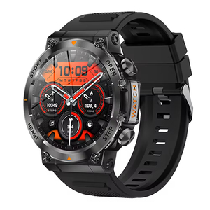 Montre connectée LEMFO AK61, écran tactile AMOLED de 1,39 pouce, carte SIM, réponse aux appels, moniteur de fréquence cardiaque, étanche IP68, montre de fitness unisexe - Product Image 1