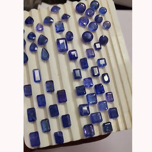 57 piezas de tanzanita Natural 7mm a 13mm Rectángulo Pera Faceta redonda 135 Cts Lote Iroc Ventas Corte de alta calidad Piedra preciosa suelta - Product Image 1