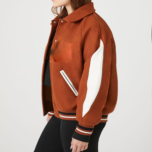 Vente en gros de vestes Bomber en chenille à chaîne personnalisées pour hommes et femmes Vestes de baseball d'hiver pour l'extérieur - Product Image 1