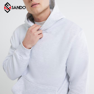 Jersey de lana para hombre de talla grande de alta calidad Unisex, Sudadera con capucha de algodón ligero, estampado de soplo 3D, bordado de logotipo personalizado - Product Image 5