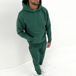 Sweat à capuche vintage personnalisé et pantalon évasé avec fermeture éclair deux pièces ensemble survêtement brodé survêtement pour hommes délavé à l'acide au soleil - Product Image 3