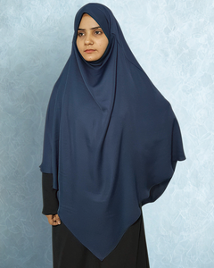 Nouveau stock de Khimar modeste pour les femmes musulmanes Hijab en polyester avec motif de diamant grande taille pour un usage quotidien Prières pour le Ramadan Eid - Product Image 2