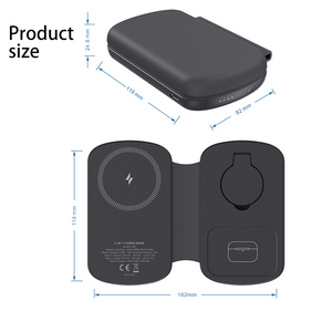 15W <span class=keywords><strong>4</strong></span> Trong <span class=keywords><strong>1</strong></span> Có Thể Gập Lại Thông Minh Sạc Không Dây Đứng Với Cổng USB Di Động Nhanh Chóng Sạc Adapter Cho Điện Thoại - Product Image 6