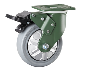 YTOP 4-8 Zoll Mangan-Stahlindustrie pp schwenkbare Schwerrollenscheiben für Installationen - Product Image 2