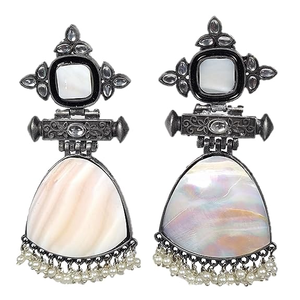 Pendientes de Perlas de Mármol - Product Image 2