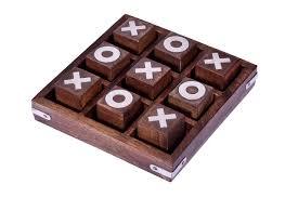 Jeu de Tic Tac Toe en bois fait à la main avec conception de croix zéro jeu classique unique pour les enfants toute l'année produit de sport promotionnel - Product Image 5