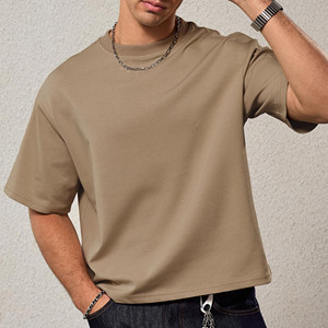 T-shirts personnalisés pour hommes, style streetwear décontracté, coupe courte et ample, 100% coton, col rond, surdimensionnés, 230 grammes, tricot imprimé - Product Image 4