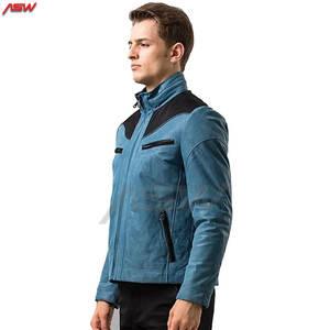 2023แจ็คเก็ตหนังแกะสีดำสำหรับผู้ชาย, แจ็คเก็ตสไตล์สบายคอตั้งมีกระเป๋าขนสัตว์ตกแต่งผ้าใบใหม่สำหรับฤดูหนาว - Product Image 2