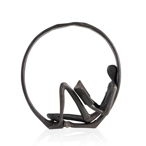 Figurine de personnage humain vintage sculpture artisanat unique nouveauté ornements de table cadeaux de pendaison de crémaillère élégants - Product Image 5