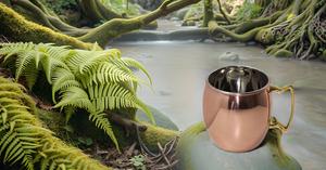 Solid Stainless Steel Copper Moscow Mule for Mugs 18 oz Capacity with Nickel Lined Round-Handle Pure Copper Cup Gift Design - Product Image 4