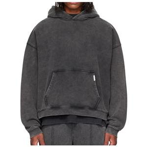 Sweat à capuche pour homme 100% coton coupe classique, broderie 3D, impression numérique, délavé à l'acide, teint uni, vintage, imperméable, automne - Product Image 3