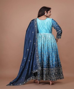 ชุดทำงานผ้าซับในผ้าไหมผ้าซับในดีไซน์เนอร์เสื้อผ้าสำหรับงานปาร์ตี้ Dupatta - Product Image 4