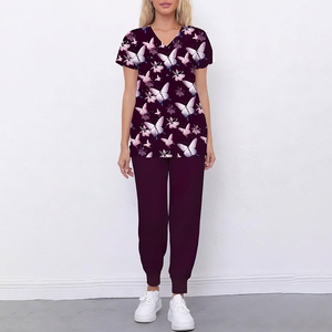 Ensembles de gommage à sublimation tissé sur mesure, antibactérien à séchage rapide et léger pour utilisation hospitalière pour femmes - Product Image 2